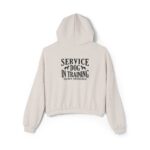 Service Dog Training Women's Cinched Hoodie - Image 7