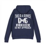Male Service Dog Awareness French Terry Hoodie, Unisex Pullover - Image 17