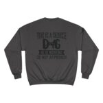 Male Service Dog Awareness Champion Sweatshirt Pullover - Image 10