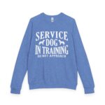 Service Dog Training Crewneck Sweatshirt, Unisex Raglan Pullover - Image 13