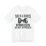 Service Dog Awareness Tee | Unisex Jersey Short Sleeve T-Shirt - Image 7