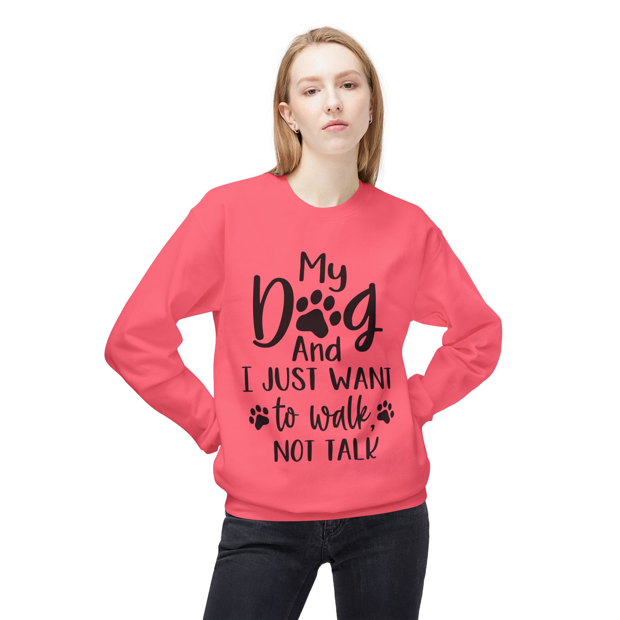 16199162400406783263_2048-1.jpeg My Dog Sweatshirt, Fleece Crewneck - Image 1