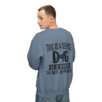 Male Service Dog Awareness Crewneck Sweatshirt | Unisex Lightweight - Image 66