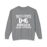 Female Service Dog Awareness Crewneck Sweatshirt - Image 29
