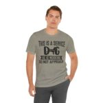 Service Dog Awareness Tee, Unisex Jersey Short Sleeve Tee - Image 5