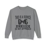 Male Service Dog Awareness Crewneck Sweatshirt | Unisex Lightweight - Image 43