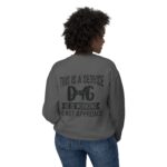 Male Service Dog Awareness Crewneck Sweatshirt | Unisex Lightweight - Image 40