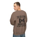 Male Service Dog Awareness Crewneck Sweatshirt | Unisex Lightweight - Image 30