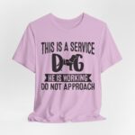 Service Dog Awareness Tee, Unisex Jersey Short Sleeve Tee - Image 69