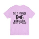 Service Dog Awareness Tee | Unisex Jersey Short Sleeve T-Shirt - Image 50