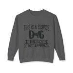 Male Service Dog Awareness Crewneck Sweatshirt | Unisex Lightweight - Image 37