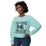 Male Service Dog Awareness Crewneck Sweatshirt | Unisex Lightweight - Image 51