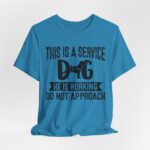 Service Dog Awareness Tee, Unisex Jersey Short Sleeve Tee - Image 57