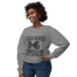 Male Service Dog Awareness Crewneck Sweatshirt | Unisex Lightweight - Image 45
