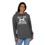 Male Service Dog Awareness French Terry Hoodie, Unisex Pullover - Image 3