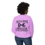 Male Service Dog Awareness Crewneck Sweatshirt | Unisex Lightweight - Image 70