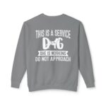 Female Service Dog Awareness Crewneck Sweatshirt - Image 30