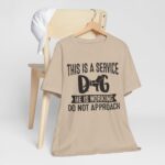 Service Dog Awareness Tee, Unisex Jersey Short Sleeve Tee - Image 40