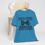 Service Dog Awareness Tee, Unisex Jersey Short Sleeve Tee - Image 58