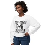 Male Service Dog Awareness Crewneck Sweatshirt | Unisex Lightweight - Image 9