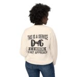 Male Service Dog Awareness Crewneck Sweatshirt | Unisex Lightweight - Image 16