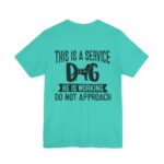 Service Dog Awareness Tee, Unisex Jersey Short Sleeve Tee - Image 50