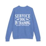 Service Dog Training Crewneck Sweatshirt, Unisex Raglan Pullover - Image 14
