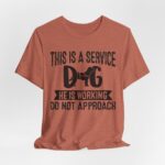 Service Dog Awareness Tee, Unisex Jersey Short Sleeve Tee - Image 21