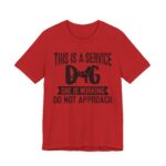 Service Dog Awareness Tee | Unisex Jersey Short Sleeve T-Shirt - Image 61