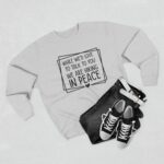 Hiking Peaceful Message Sweatshirt - Image 3