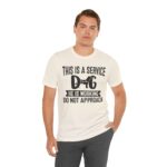 Service Dog Awareness Tee, Unisex Jersey Short Sleeve Tee - Image 29