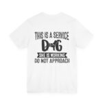 Service Dog Awareness Tee | Unisex Jersey Short Sleeve T-Shirt - Image 8