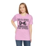 Service Dog Awareness Tee | Unisex Jersey Short Sleeve T-Shirt - Image 47