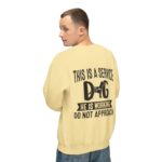Male Service Dog Awareness Crewneck Sweatshirt | Unisex Lightweight - Image 36