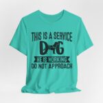 Service Dog Awareness Tee, Unisex Jersey Short Sleeve Tee - Image 51