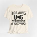Service Dog Awareness Tee, Unisex Jersey Short Sleeve Tee - Image 27