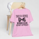 Service Dog Awareness Tee | Unisex Jersey Short Sleeve T-Shirt - Image 46