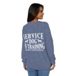 Service Dog Training Crewneck Sweatshirt, Unisex Raglan Pullover - Image 4