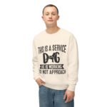 Male Service Dog Awareness Crewneck Sweatshirt | Unisex Lightweight - Image 17
