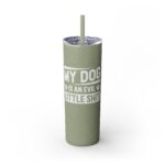 Evil Dog Skinny Tumbler – Stylish Gift for Dog Lovers - Image 13