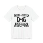 Service Dog Awareness Tee, Unisex Jersey Short Sleeve Tee - Image 7