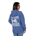 Male Service Dog Awareness French Terry Hoodie, Unisex Pullover - Image 14