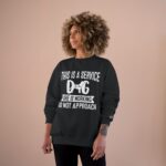 Female Service Dog Awareness Sweatshirt, Champion Pullover