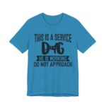 Service Dog Awareness Tee, Unisex Jersey Short Sleeve Tee - Image 55