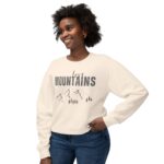Mountains-Unisex Lightweight Crewneck Sweatshirt - Image 11