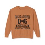 Male Service Dog Awareness Crewneck Sweatshirt | Unisex Lightweight - Image 19