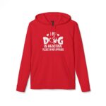 My Dog Is Reactive” Fleece Hoodie – Dog Lover Gift - Image 19