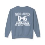 Female Service Dog Awareness Crewneck Sweatshirt - Image 42
