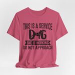 Service Dog Awareness Tee | Unisex Jersey Short Sleeve T-Shirt - Image 57
