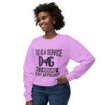 Male Service Dog Awareness Crewneck Sweatshirt | Unisex Lightweight - Image 69